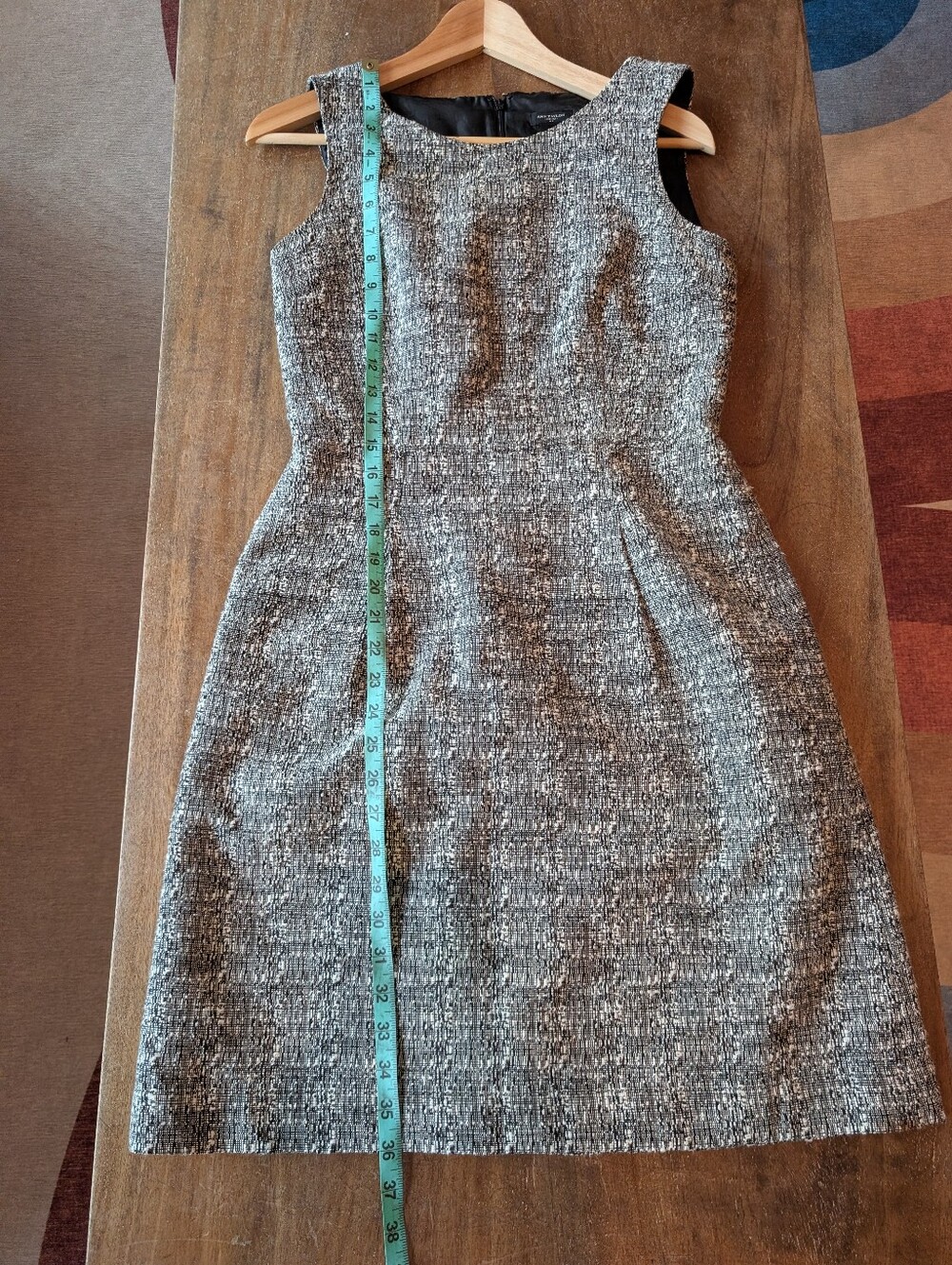 Ann Taylor Tweed Fit & Flare Dress – Size 4 Petite ✨ - Picture 6 of 7